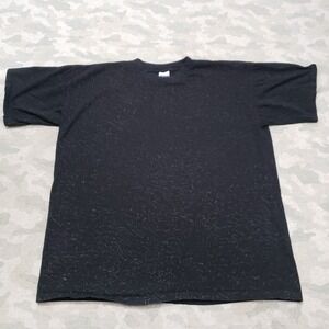 Vintage Salem Sportswear Shirt Mens XL Black Short Sleeve Single Stitch